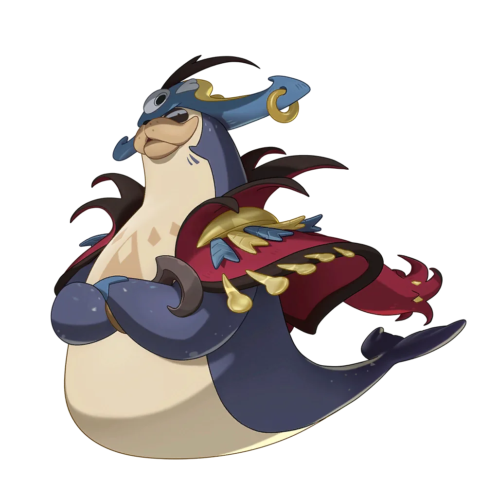 Haibaochuanchang (海豹船长) - Roco Kingdom: World Fighting / Water spirit image, skills and evolution