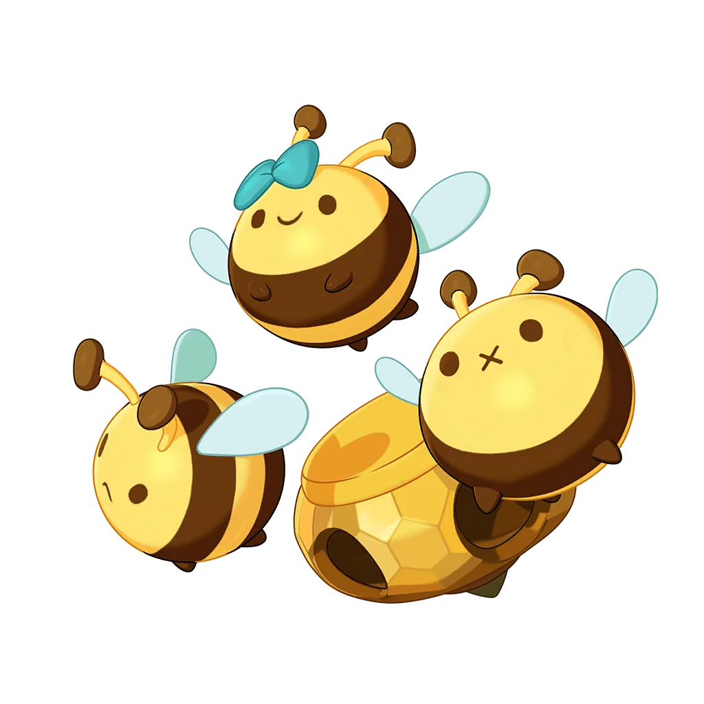 Yiwofeng (一窝蜂) - Roco Kingdom: World Grass / Flying spirit image, skills and evolution